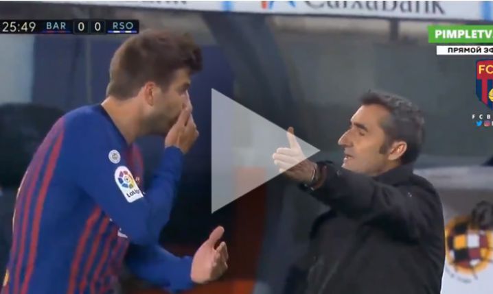 Dyskusja Pique z Valverde!  [VIDEO]